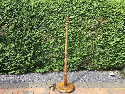 ANTIQUE OAK STANDARD LAMP - ADDITIONAL PHOTO 6
