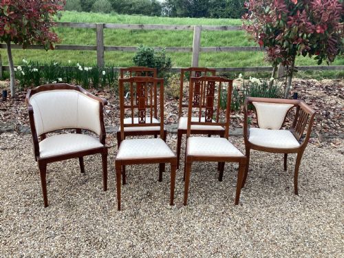EDWARDIAN MAHOGANY PARLOUR SUITE - ADDITIONAL PHOTO 1