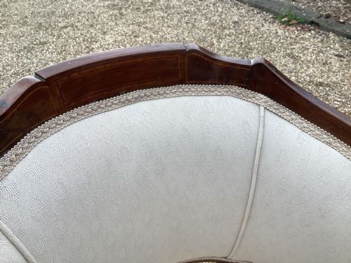 EDWARDIAN MAHOGANY PARLOUR SUITE - ADDITIONAL PHOTO 9