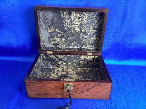 VICTORIAN ROSEWOOD KEEPSAKE BOX - ADDITIONAL PHOTO 3
