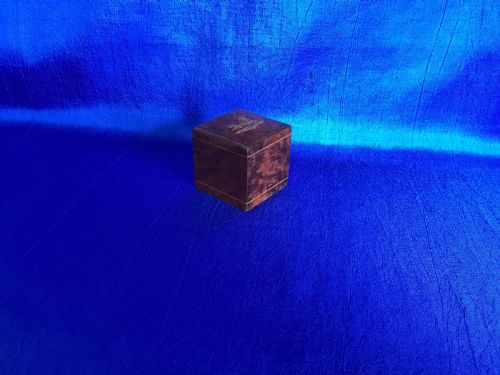 VICTORIAN TUNBRIDGEWARE WALNUT TRAVELLING INKWELL - ADDITIONAL PHOTO 3