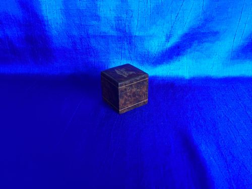 VICTORIAN TUNBRIDGEWARE WALNUT TRAVELLING INKWELL - ADDITIONAL PHOTO 12