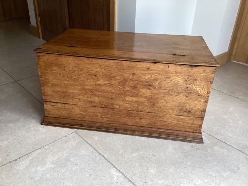 ANTIQUE GEORGIAN OAK STORAGE BOX - ADDITIONAL PHOTO 8