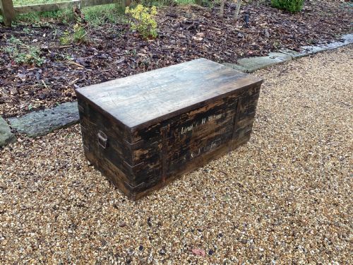 ANTIQUE CAMPAIGN MILITARY CHEST - ADDITIONAL PHOTO 3