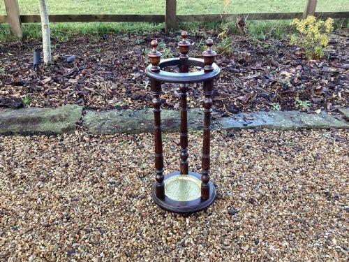 VICTORIAN WALNUT STICK STAND - ADDITIONAL PHOTO 1