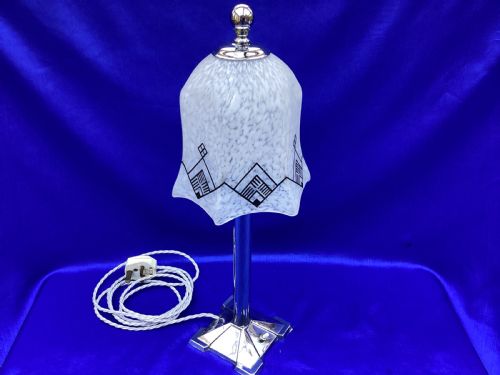 ART DECO CHROME TABLE LAMP - ADDITIONAL PHOTO 1
