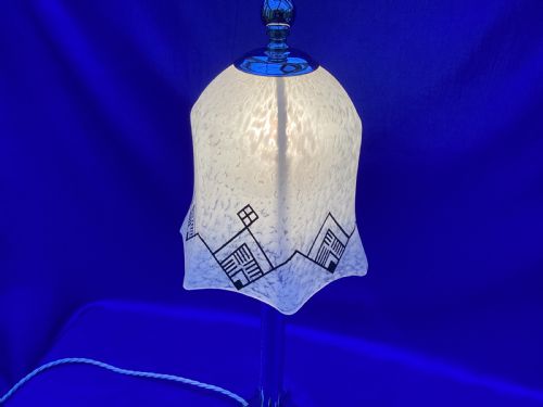 ART DECO CHROME TABLE LAMP - ADDITIONAL PHOTO 3
