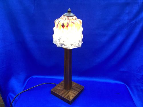 ART DECO PARQUETRY TABLE LAMP - ADDITIONAL PHOTO 6