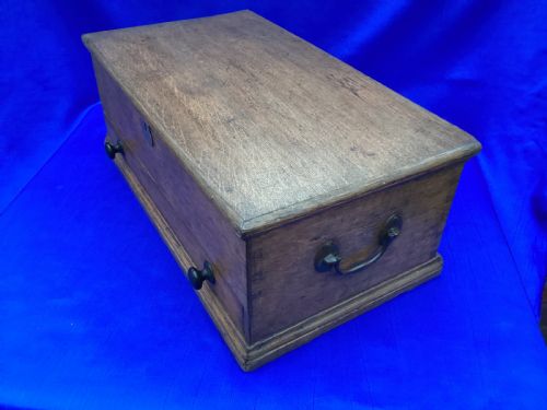VICTORIAN OAK TOOL BOX CHEST - ADDITIONAL PHOTO 7