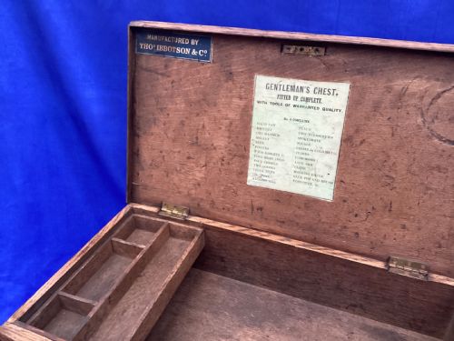 VICTORIAN OAK TOOL BOX CHEST - ADDITIONAL PHOTO 12