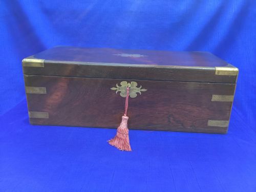 GEORGIAN ROSEWOOD CAMPAIGN WRITING SLOPE - ADDITIONAL PHOTO 1