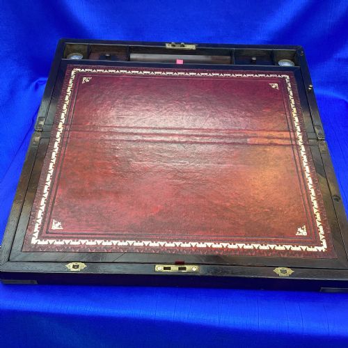 GEORGIAN ROSEWOOD CAMPAIGN WRITING SLOPE - ADDITIONAL PHOTO 8