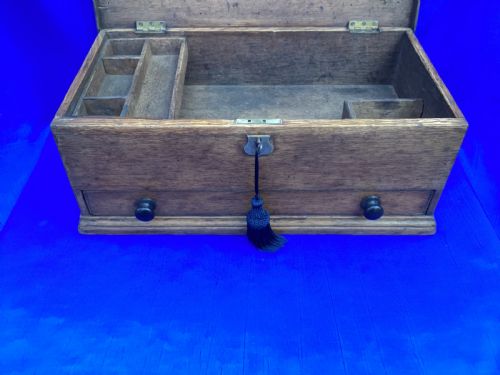 VICTORIAN OAK TOOL BOX CHEST - ADDITIONAL PHOTO 2
