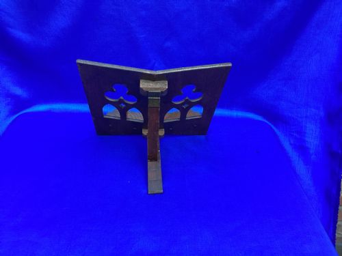 ANTIQUE OAK ARTS AND CRAFTS BOOK STAND - ADDITIONAL PHOTO 2