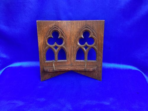 ANTIQUE OAK ARTS AND CRAFTS BOOK STAND - ADDITIONAL PHOTO 5