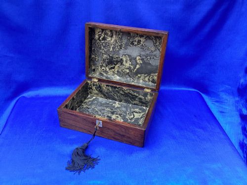 VICTORIAN ROSEWOOD TRINKET KEEPSAKE BOX - ADDITIONAL PHOTO 5