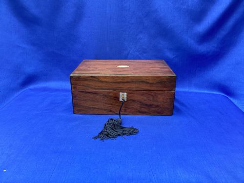 VICTORIAN ROSEWOOD TRINKET KEEPSAKE BOX - ADDITIONAL PHOTO 6