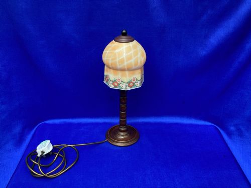 ANTIQUE FRENCH WALNUT TABLE LAMP - ADDITIONAL PHOTO 2