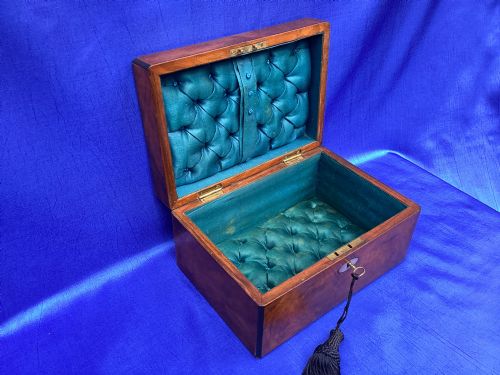 VICTORIAN MAHOGANY SEWING BOX - ADDITIONAL PHOTO 6