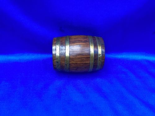 EDWARDIAN OAK BARREL MONEY BOX - ADDITIONAL PHOTO 4
