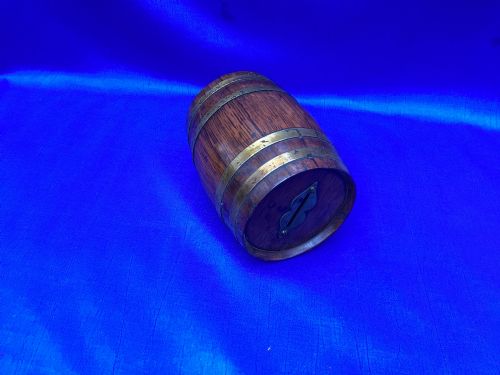 EDWARDIAN OAK BARREL MONEY BOX - ADDITIONAL PHOTO 5