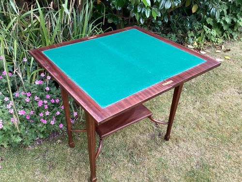 EDWARDIAN MAHOGANY GAMES TABLE - ADDITIONAL PHOTO 6
