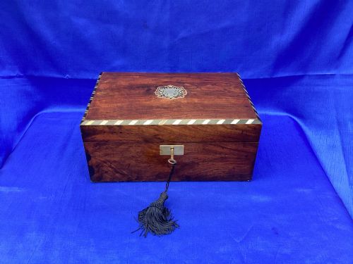 Victorian mahogany jewellery watch box