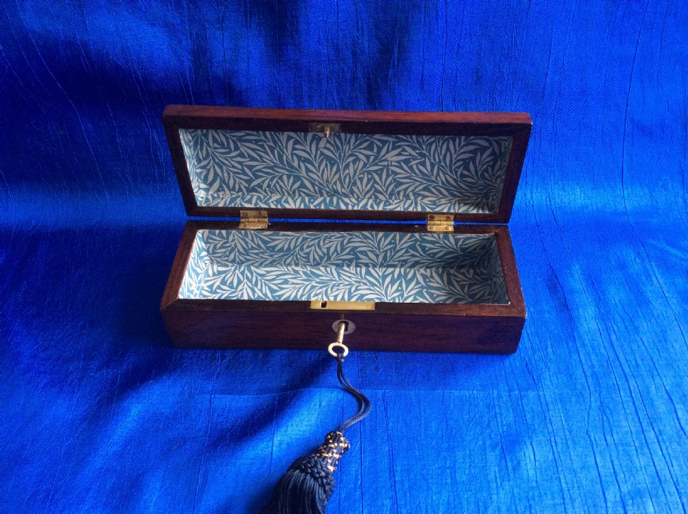Victorian rosewood and mother of pearl glove box View IV
