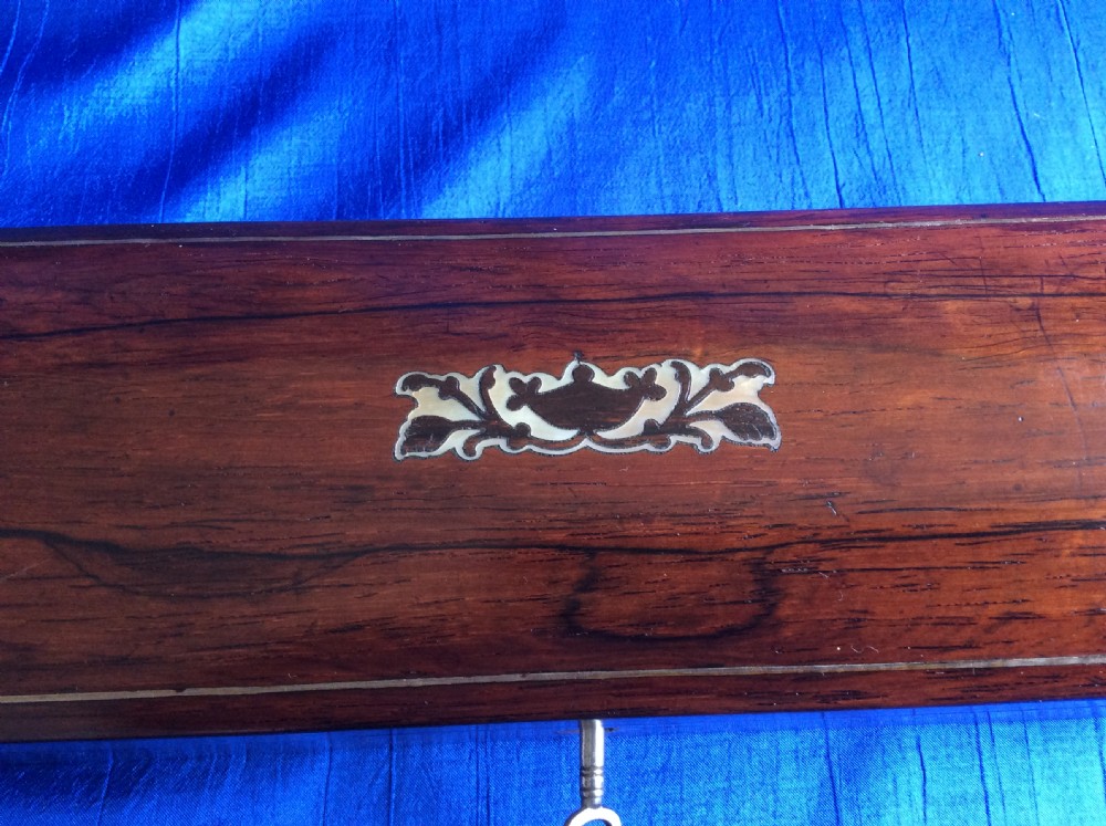 Victorian rosewood and mother of pearl glove box View VII