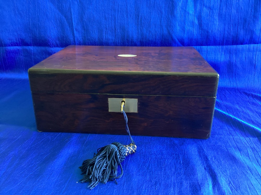Victorian rosewood jewellery box