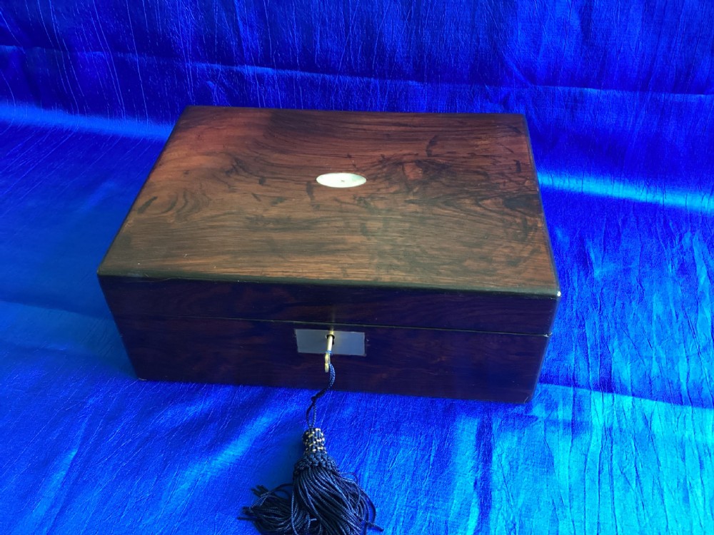 Victorian rosewood jewellery box View IV