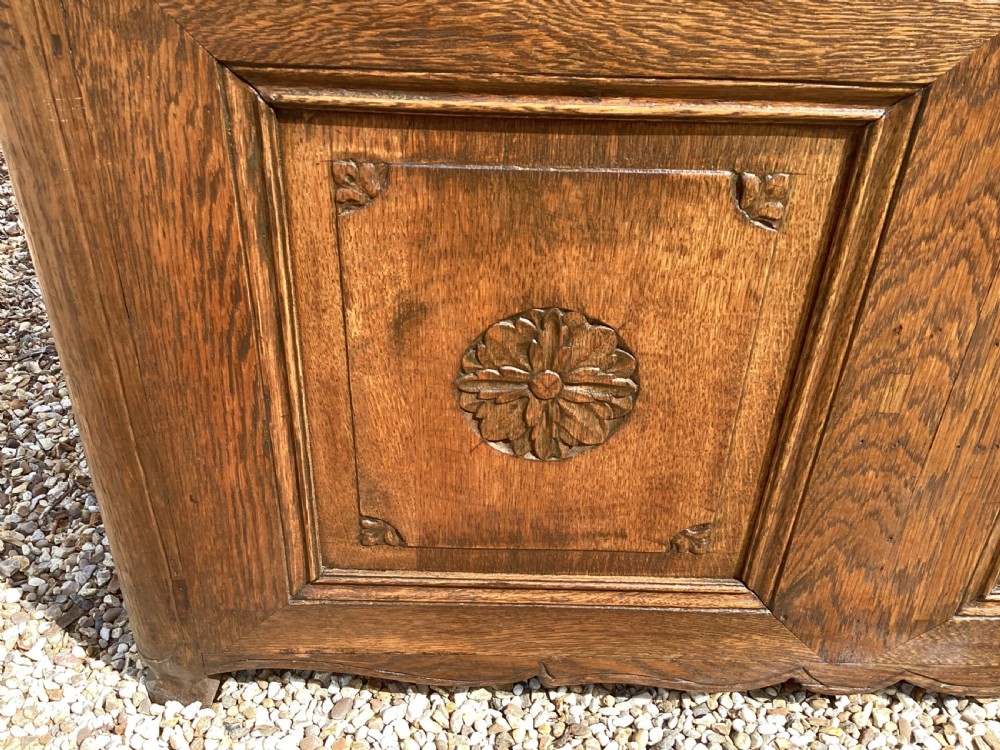 Victorian French country oak settle View V