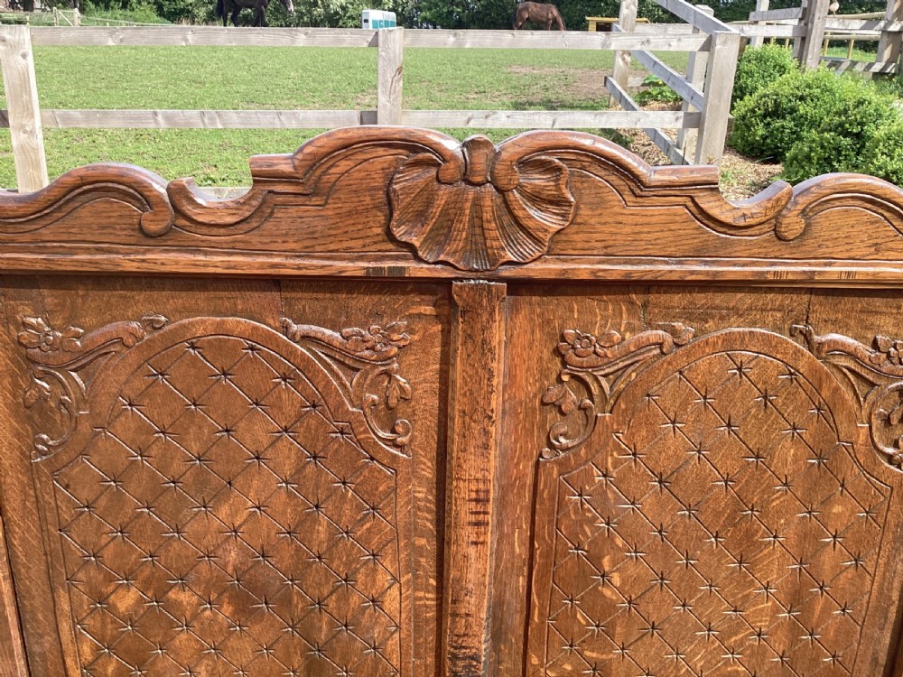 Victorian French country oak settle View VIII