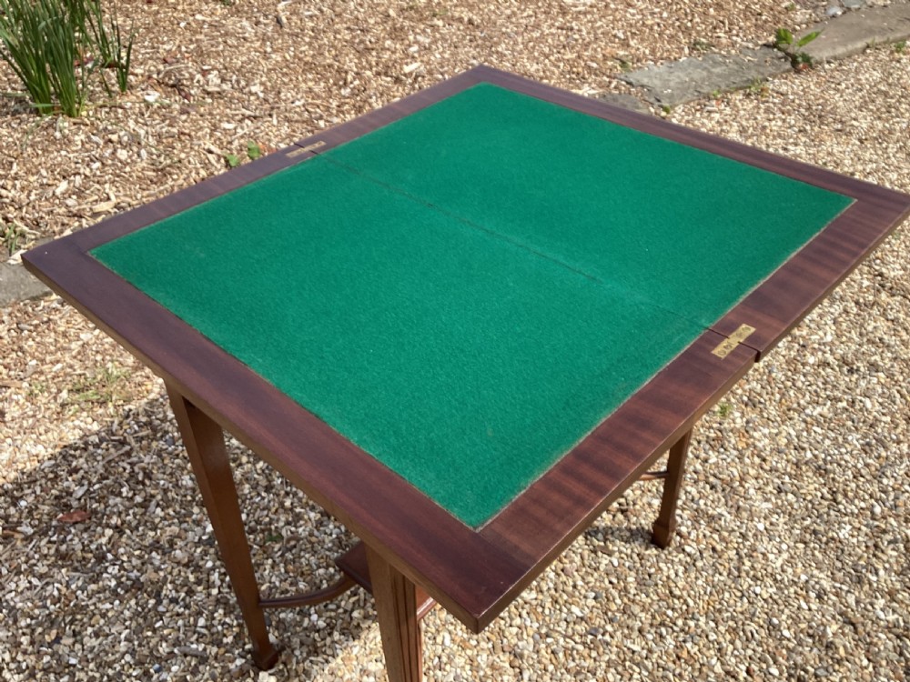 Antique mahogany games table View IV