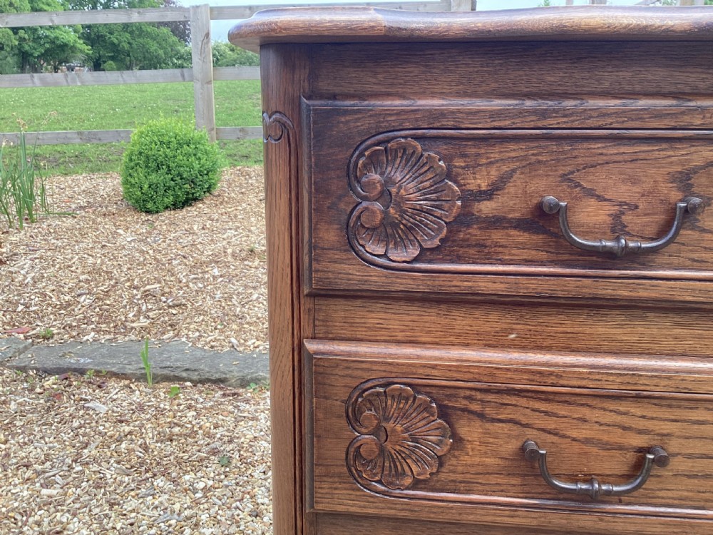 Antique French oak chest of drawers View VI