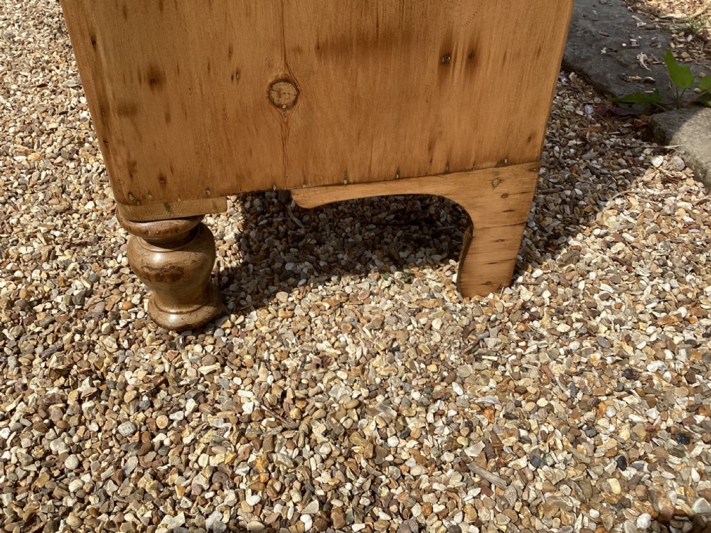 Victorian farmhouse stripped pine chest of drawers View V
