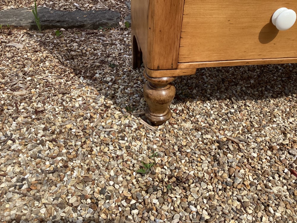 Victorian farmhouse stripped pine chest of drawers View VII