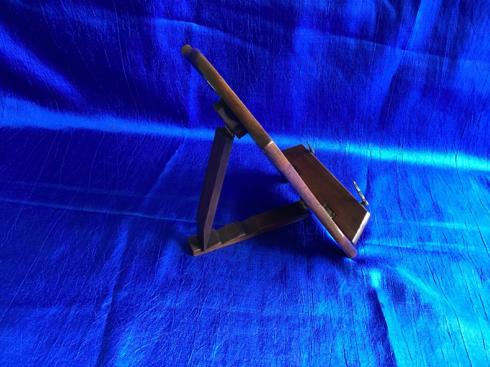 Victorian rosewood fretwork folding book rest View III