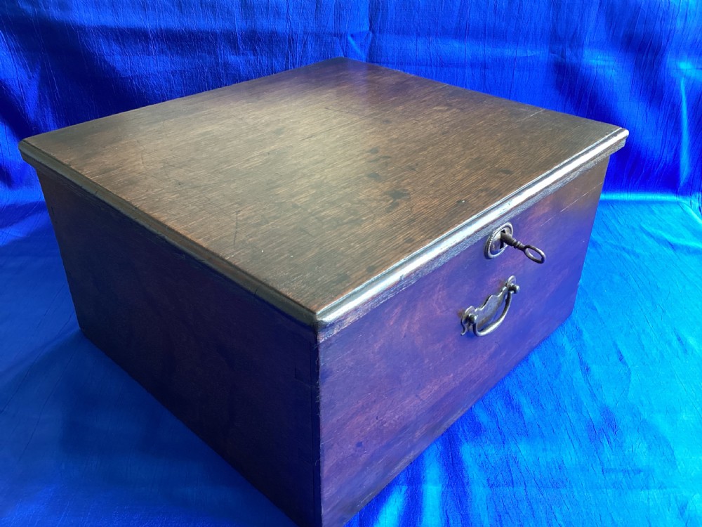 Georgian mahogany bible box View II
