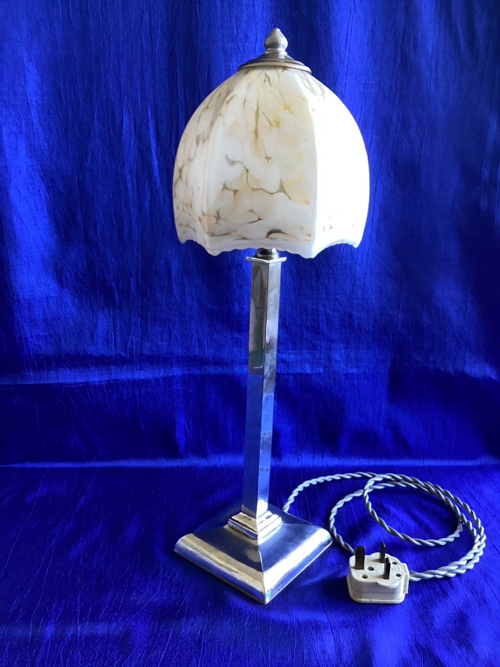 Art Deco chrome table lamp
