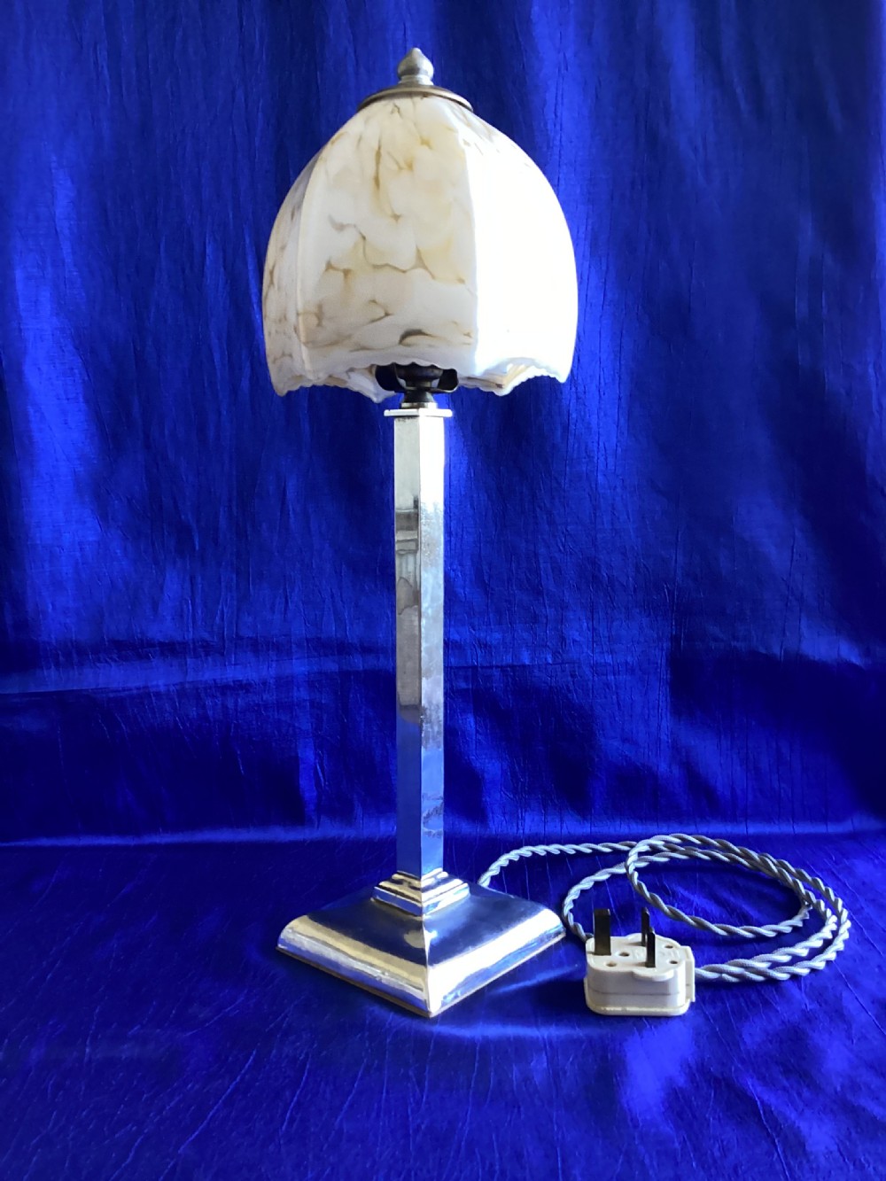 Art Deco chrome table lamp View II