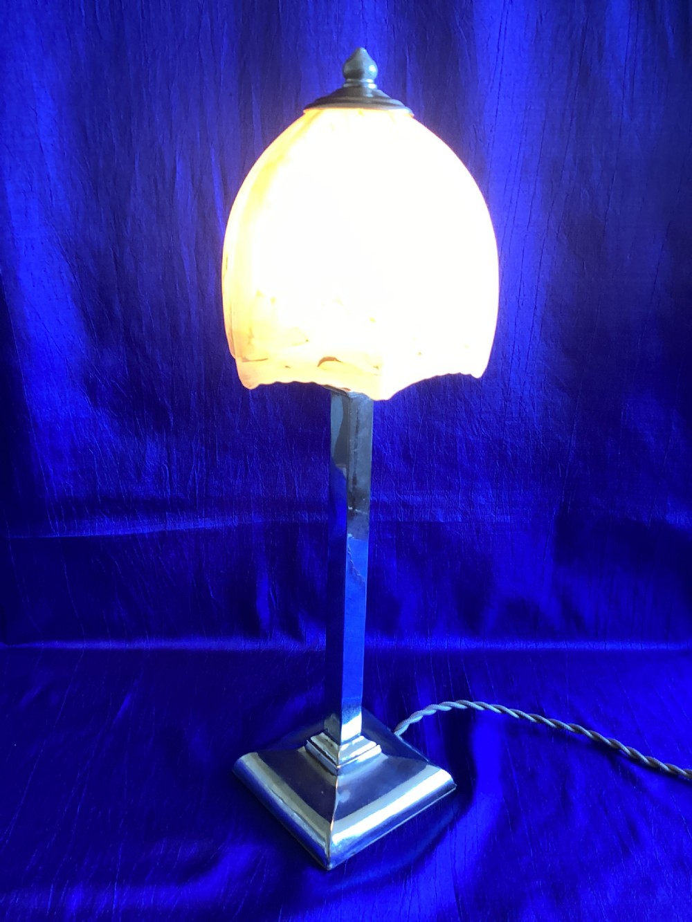 Art Deco chrome table lamp View VI