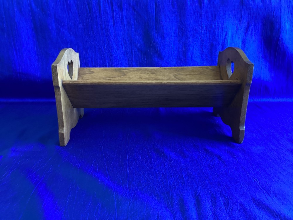 Arts and Crafts oak book trough