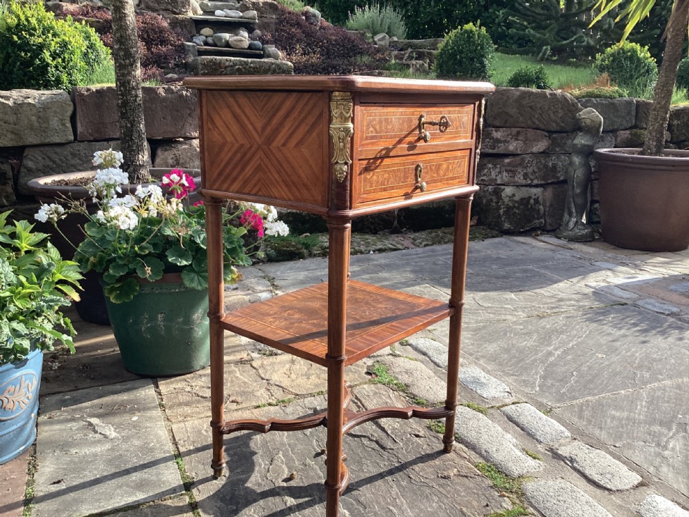 Antique French Empire style side table View IV