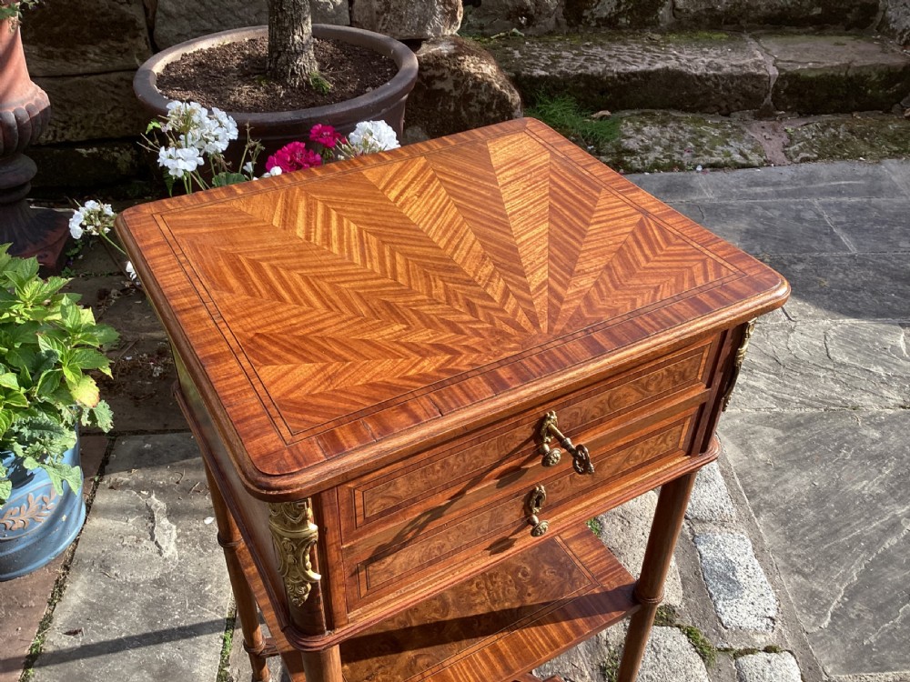 Antique French Empire style side table View VIII