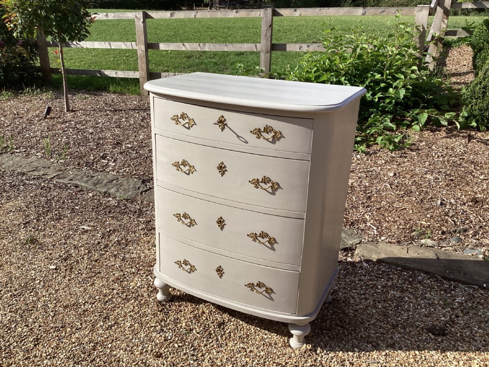 Antique painted French Empire style chest of drawers  View II