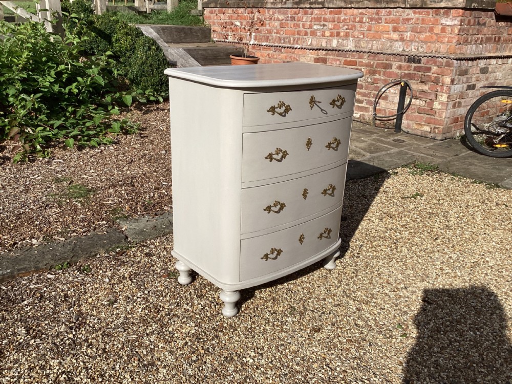Antique painted French Empire style chest of drawers  View III