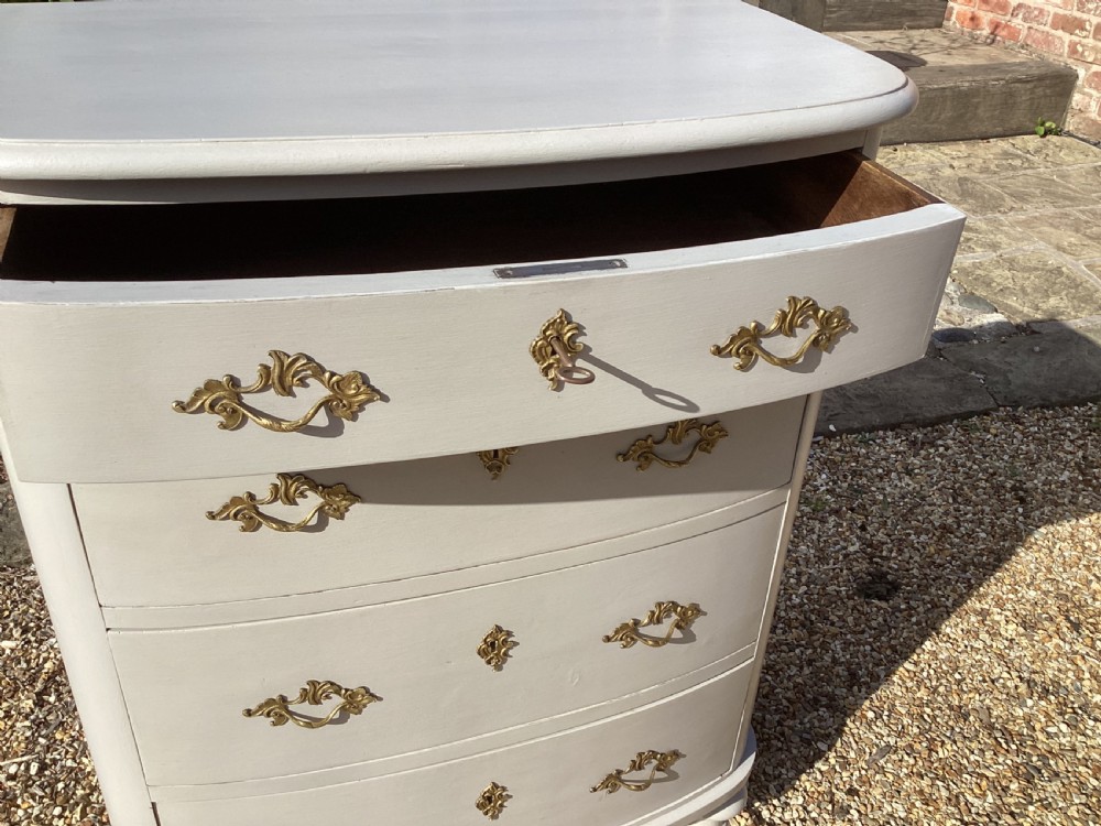 Antique painted French Empire style chest of drawers  View IV