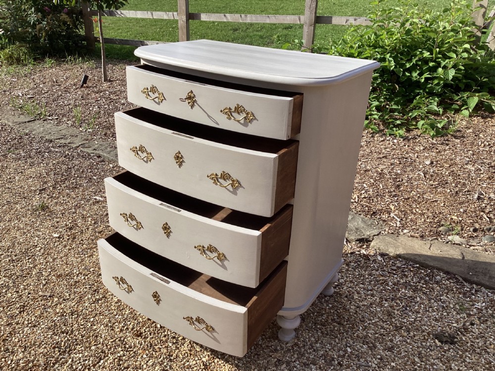 Antique painted French Empire style chest of drawers  View VI