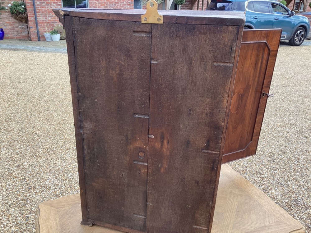 Georgian oak and mahogany corner cupboard View IX